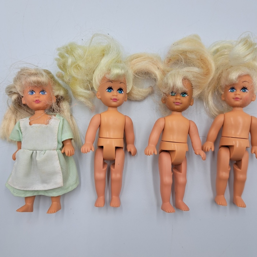 1998 Kid Kore Mini DOLL LOT Of 4 Vintage